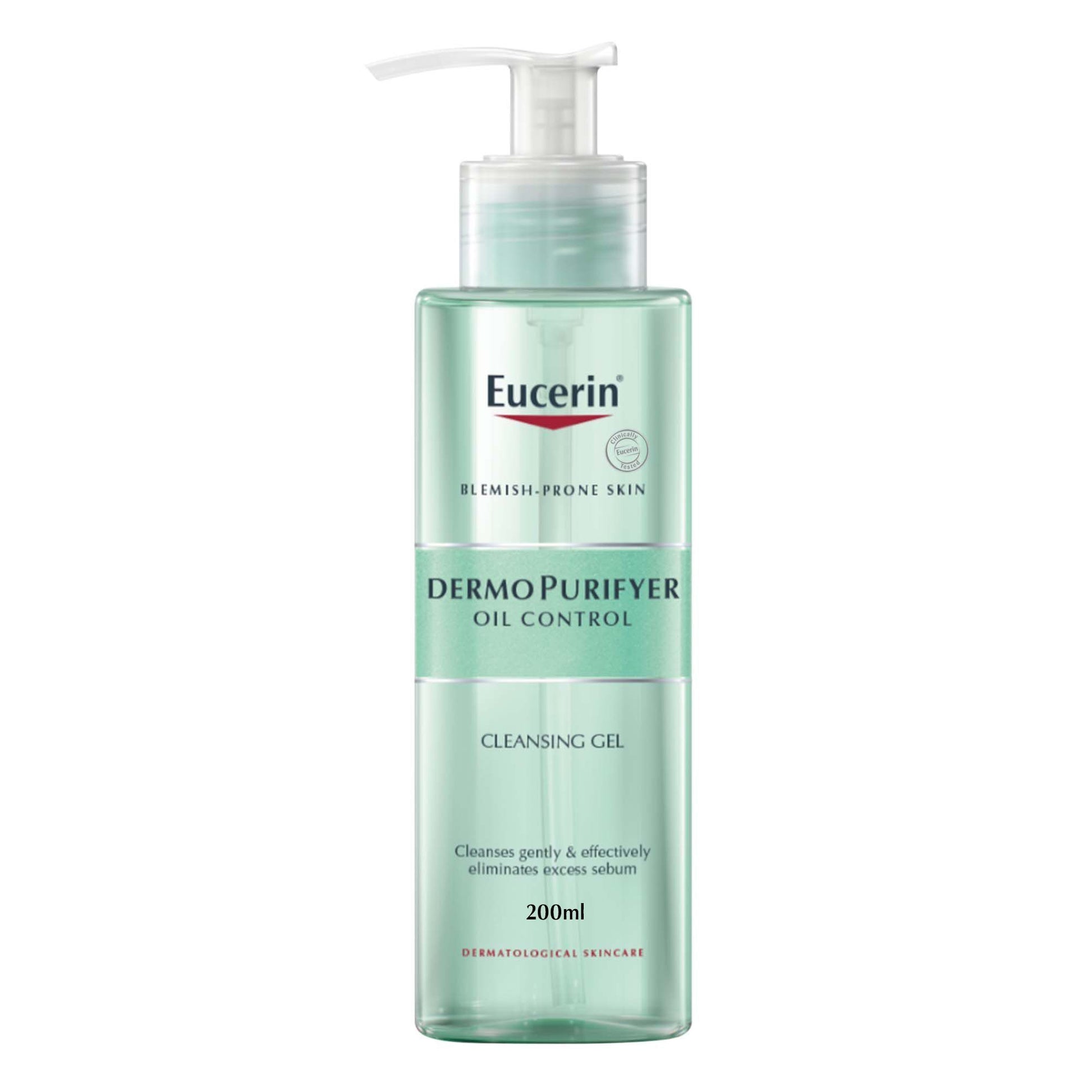 Eucerin DermoPurifyer Oil Control Facial Cleansing Gel for Blemish Prone Skin, 200ml - Makkah Pharmacy
