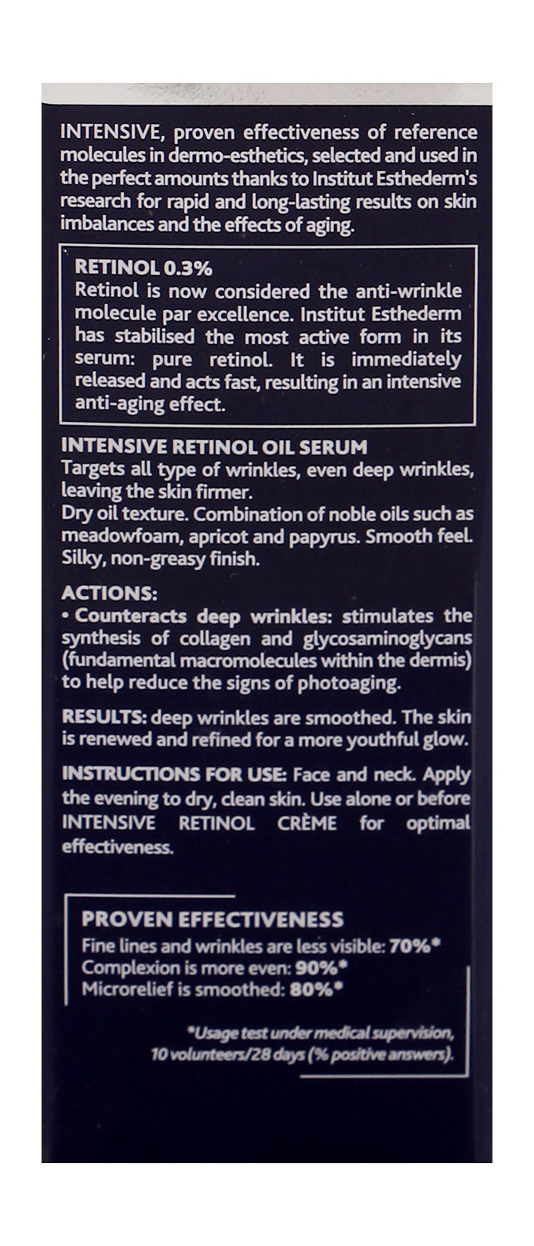 Esthederm Intensive Retinol Anti-Aging Facial Oil Serum for Deep Wrinkles, 15ml - Makkah Pharmacy