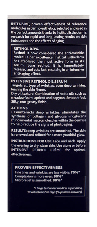 Esthederm Intensive Retinol Anti-Aging Facial Oil Serum for Deep Wrinkles, 15ml - Makkah Pharmacy