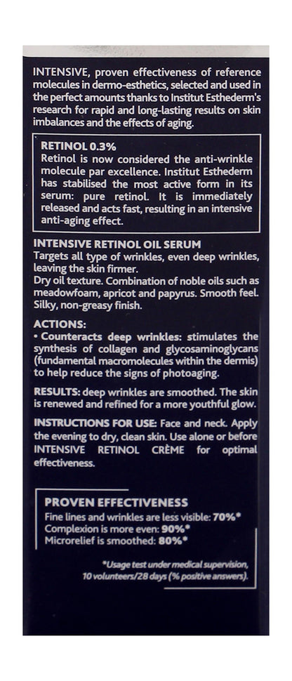 Esthederm Intensive Retinol Anti-Aging Facial Oil Serum for Deep Wrinkles, 15ml - Makkah Pharmacy
