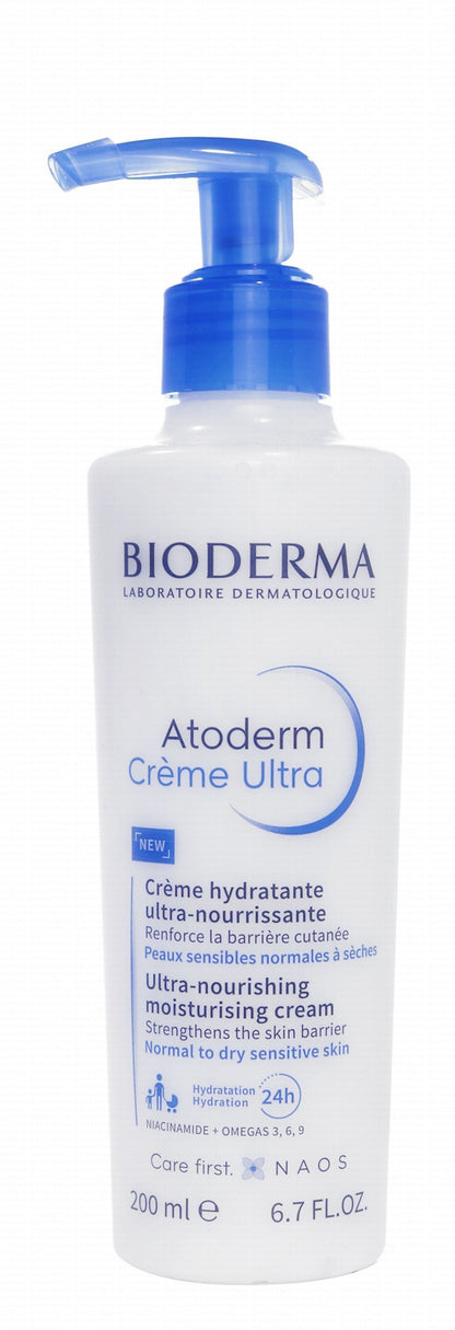 Bioderma Atoderm Creme Ultra Hypoallergenic Nourishing, Moisturizing & Strengthening Face & Body Cream, 200ml - Makkah Pharmacy
