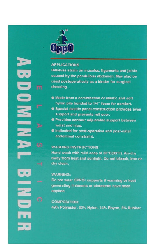 Oppo 2060 Large Beige Elastic Abdominal Binder (94-104.1cm), 1 Piece - Makkah Pharmacy