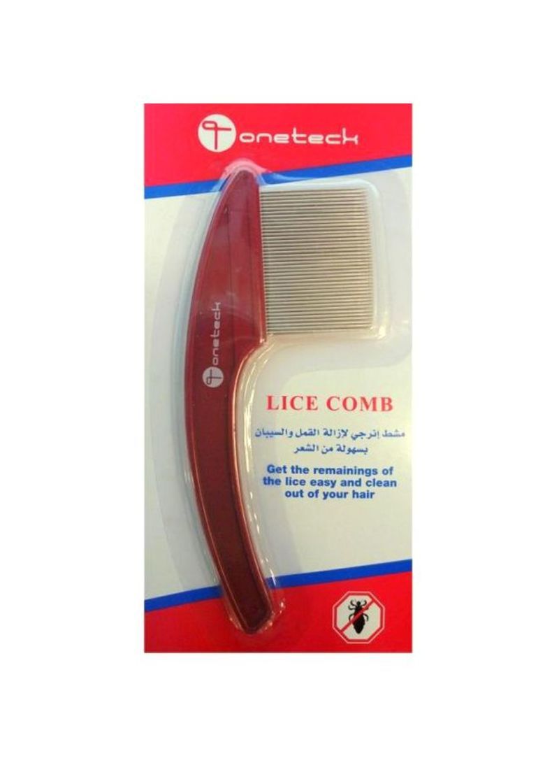 Onetech Lice Comb Red, 1 Piece