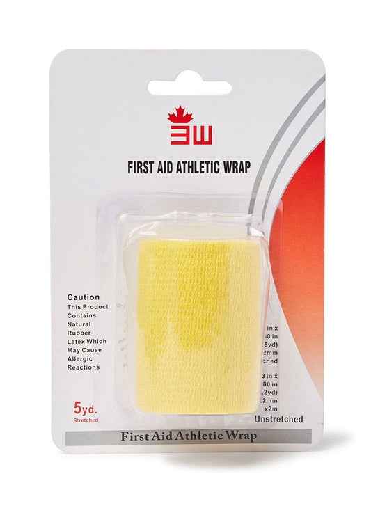Athletic Wrap Self Adhesive Yellow - Makkah Pharmacy