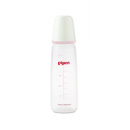 Pigeon Plastic White & Yellow 200ml Medium Flow Plastic Feeding Bottle, 1 Piece