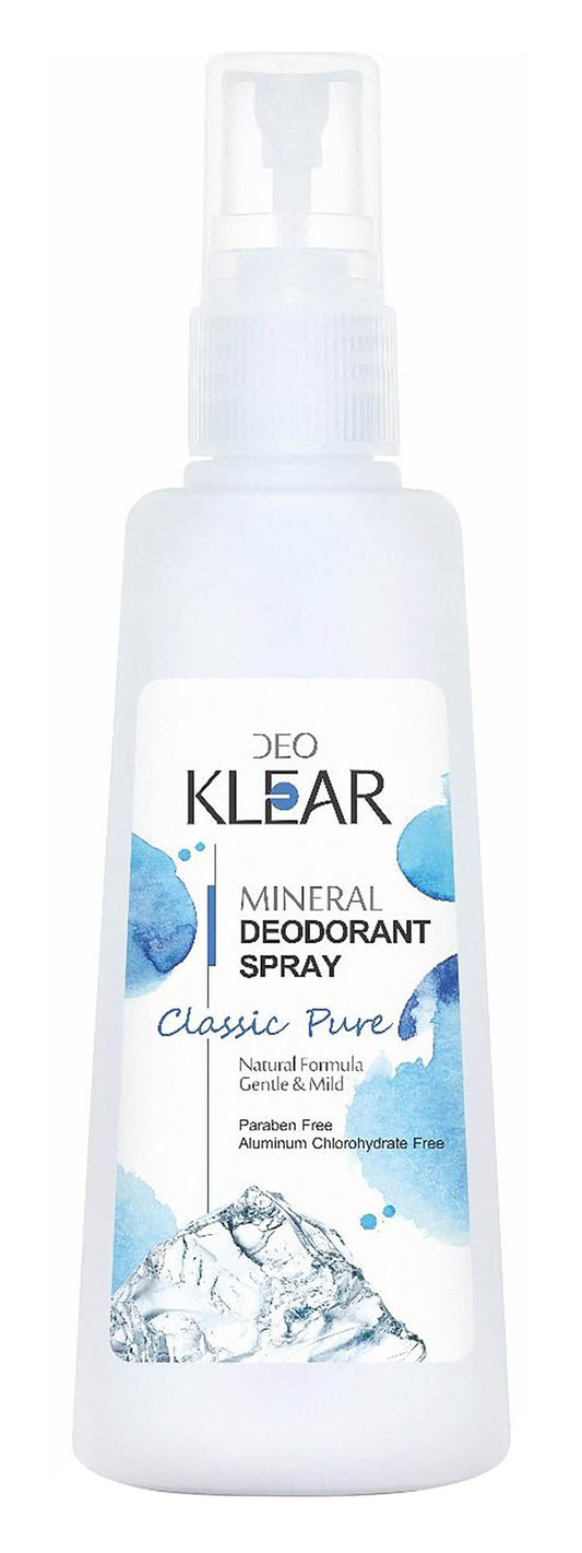 Deo Klear Classic Pure Mineral Deodorant Spray, 100ml - Makkah Pharmacy