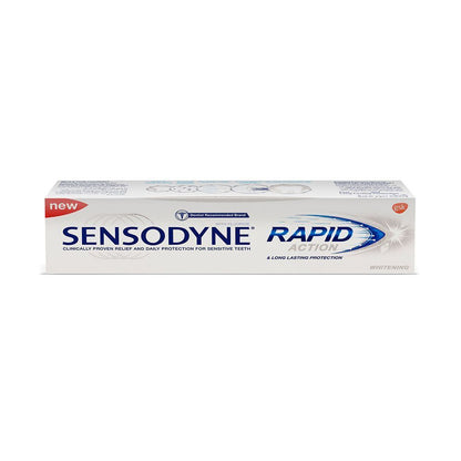 Sensodyne Rapid Action Whitening Toothpaste, 75ml - Makkah Pharmacy