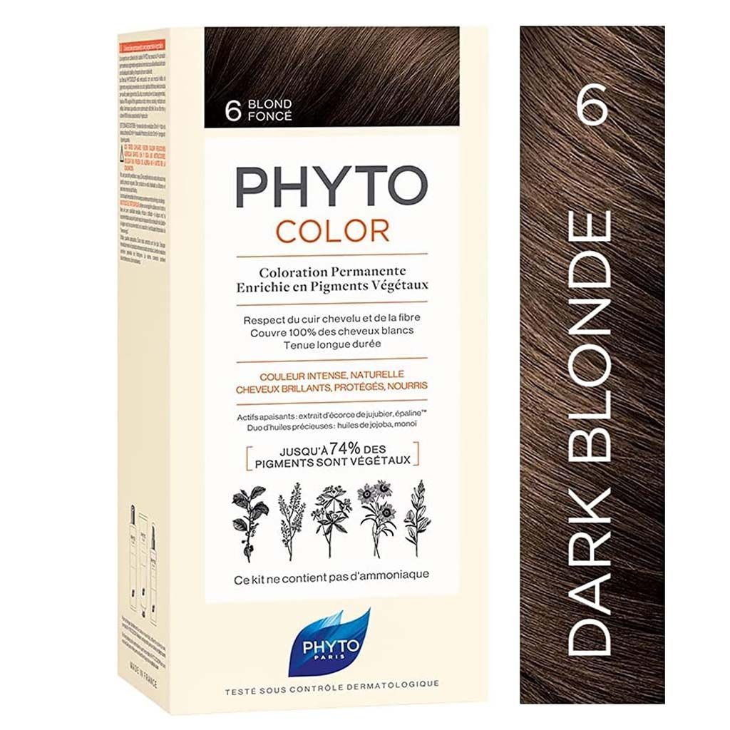 Phyto Permanent Hair Dye - Dark Blonde 6