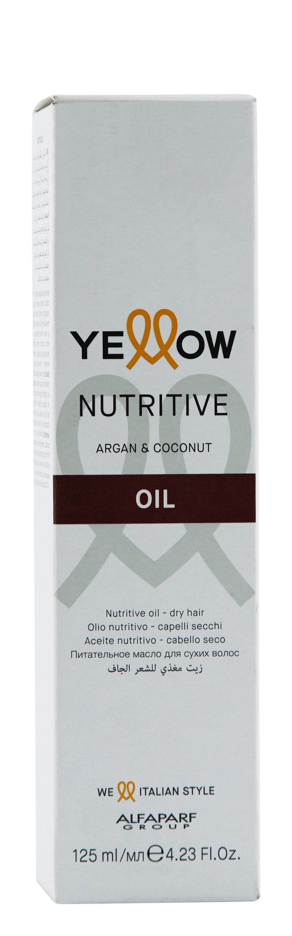 Alfaparf Milano Yellow Nutritive Argan & Coconut Oil for Dry Hair, 125ml - Makkah Pharmacy