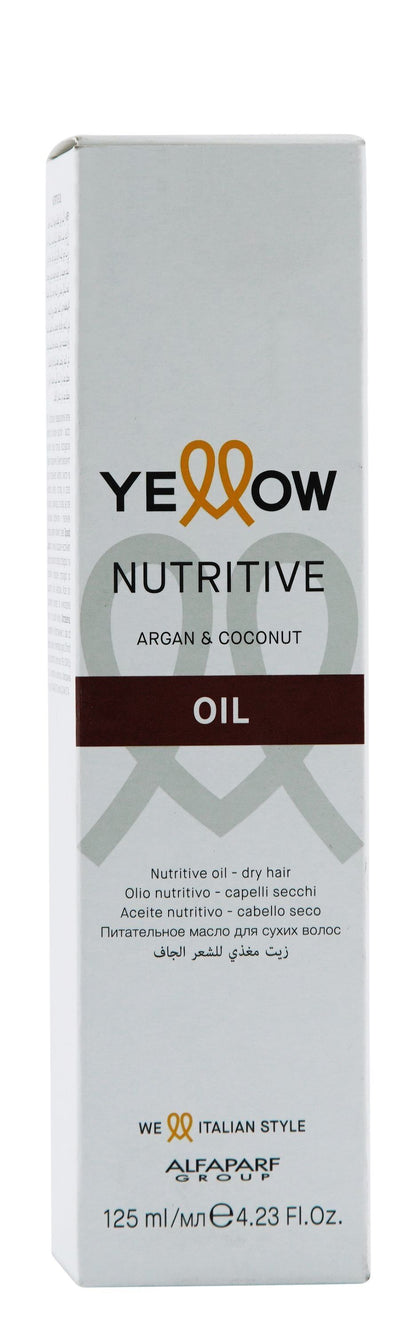 Alfaparf Milano Yellow Nutritive Argan & Coconut Oil for Dry Hair, 125ml - Makkah Pharmacy