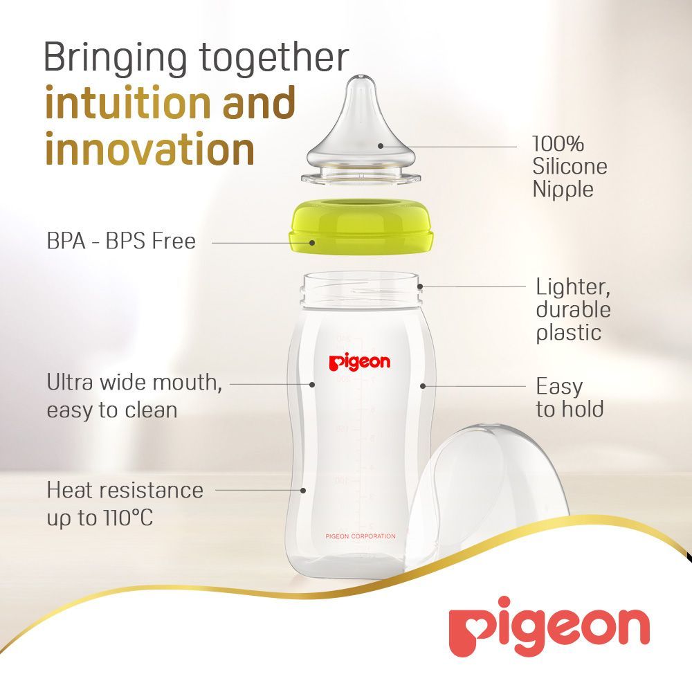 Pigeon Peristaltic Plus 240ml Nursing Bottle (3+ Months) - BPA free