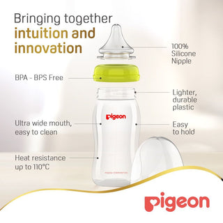 Pigeon Peristaltic Plus 240ml Nursing Bottle (3+ Months) - BPA free