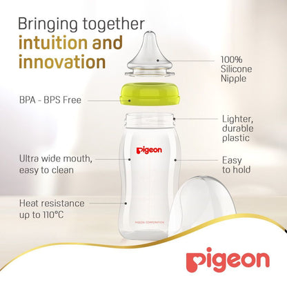 Pigeon Peristaltic Plus 240ml Nursing Bottle (3+ Months) - BPA free