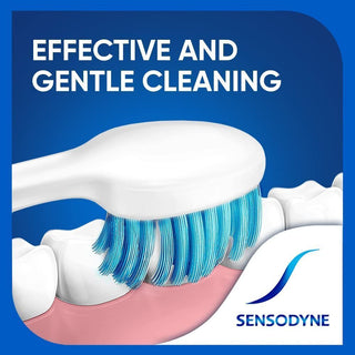 Sensodyne Gentle Care Blue & White Soft Toothbrush for Sensitive Teeth, 1 Piece - Makkah Pharmacy