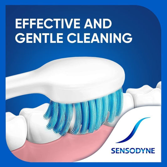 Sensodyne Gentle Care Blue & White Soft Toothbrush for Sensitive Teeth, 1 Piece - Makkah Pharmacy