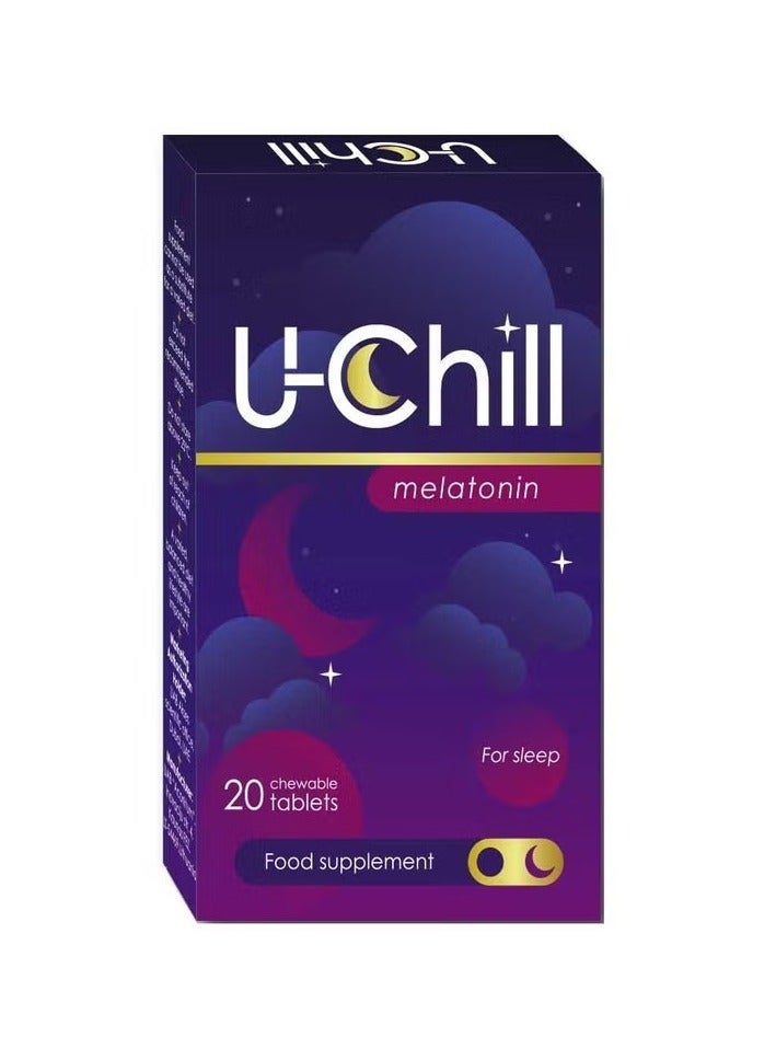 U-Chill 5Mg Sleep Support Chewable Supplements, 20 Pieces