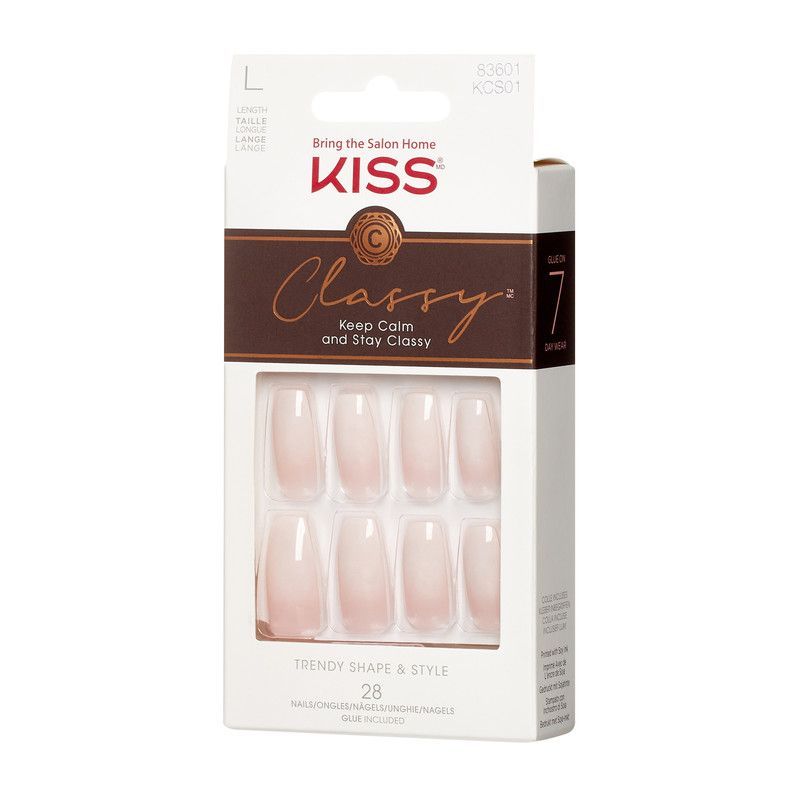 Kiss Classy Pink Nails, 1 Pack - Makkah Pharmacy