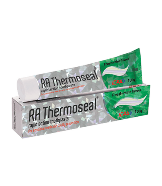 ICPA RA Thermoseal Rapid Action Toothpaste Fresh Mint Flavor for Sensitive Teeth, 100g