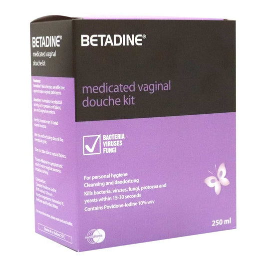 Betadine Medicated Vaginal Douche Kit 250 mL