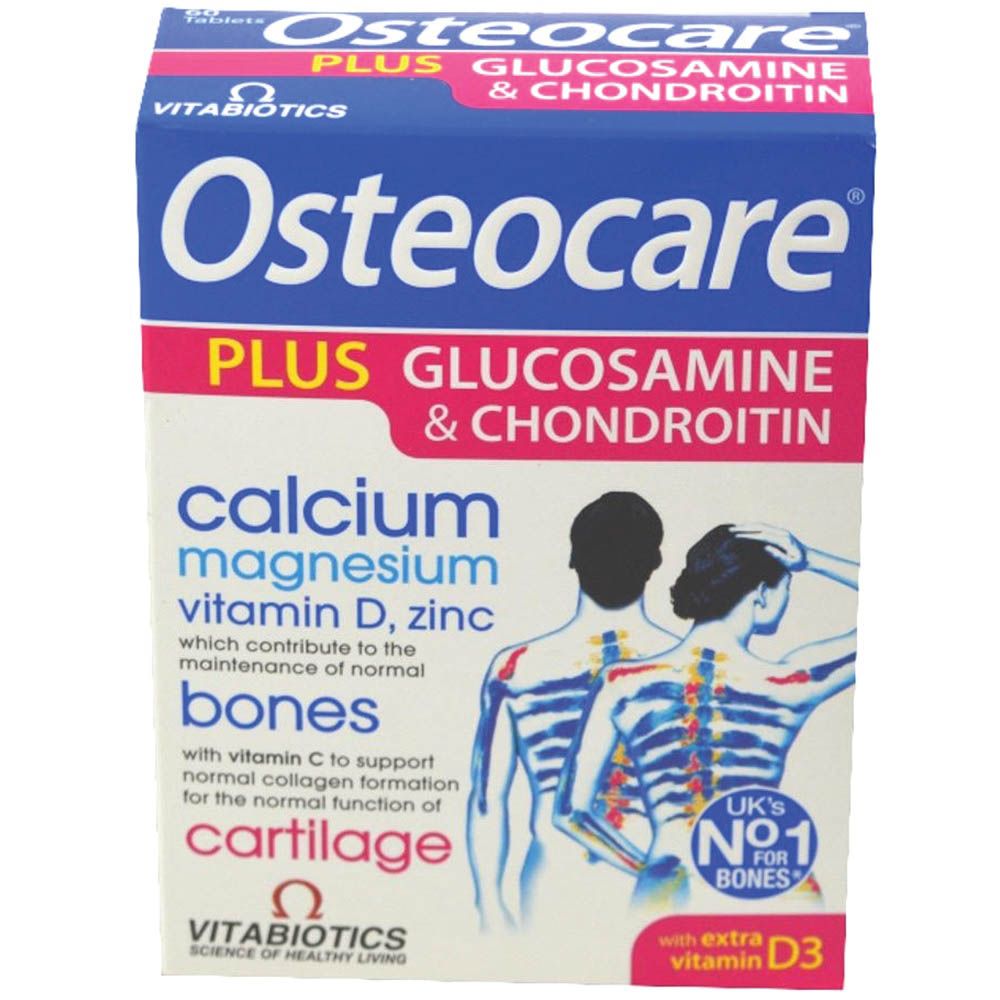 Vitabiotics Osteocare Plus Glucosamine And Chondroitin Tablets 60's