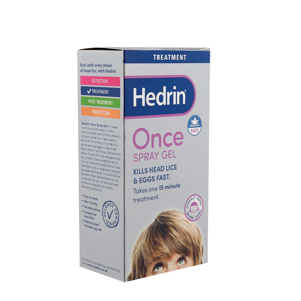 Hedrin Once Spray Gel 60 Ml