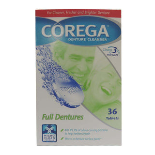 Corega 3 Minutes Cleanser Full Dentures Tablets 36S