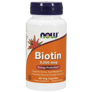 Now Biotin 5000 Mcg Capsules 60S