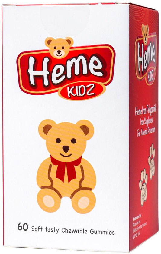 Heme Kidz Iron Chewable Supplements, 60 Pieces