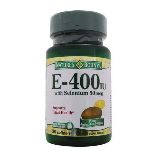 Nature'S Bounty E-400Iu With Selenium 50 Mcg Softgels 30'S