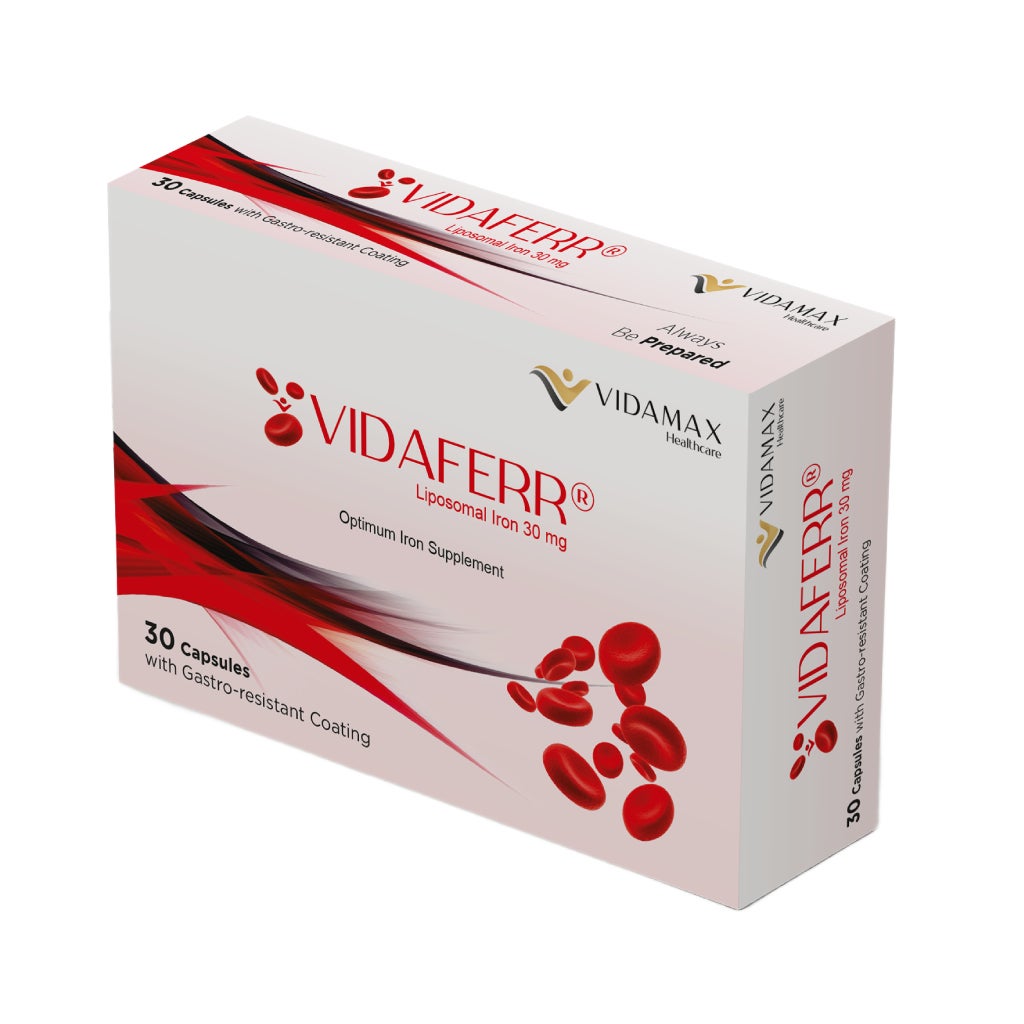 VIDAFERR LIPOSOMAL IRON 30MG 30S - Makkah Pharmacy
