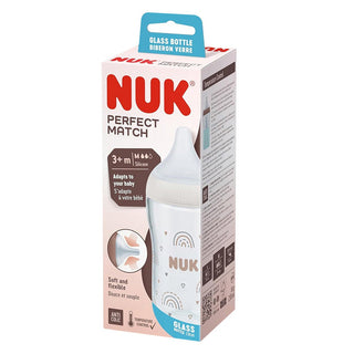 Nuk Perfect Match 230ml Glass Bottle, 1 Piece