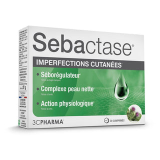 3C Pharma Sebactase Sebum Control Tablets, 30 Count