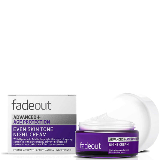 FADE OUT 0157 ADV AGE PROT WHTNG NIGHT CRM 50ML - Makkah Pharmacy