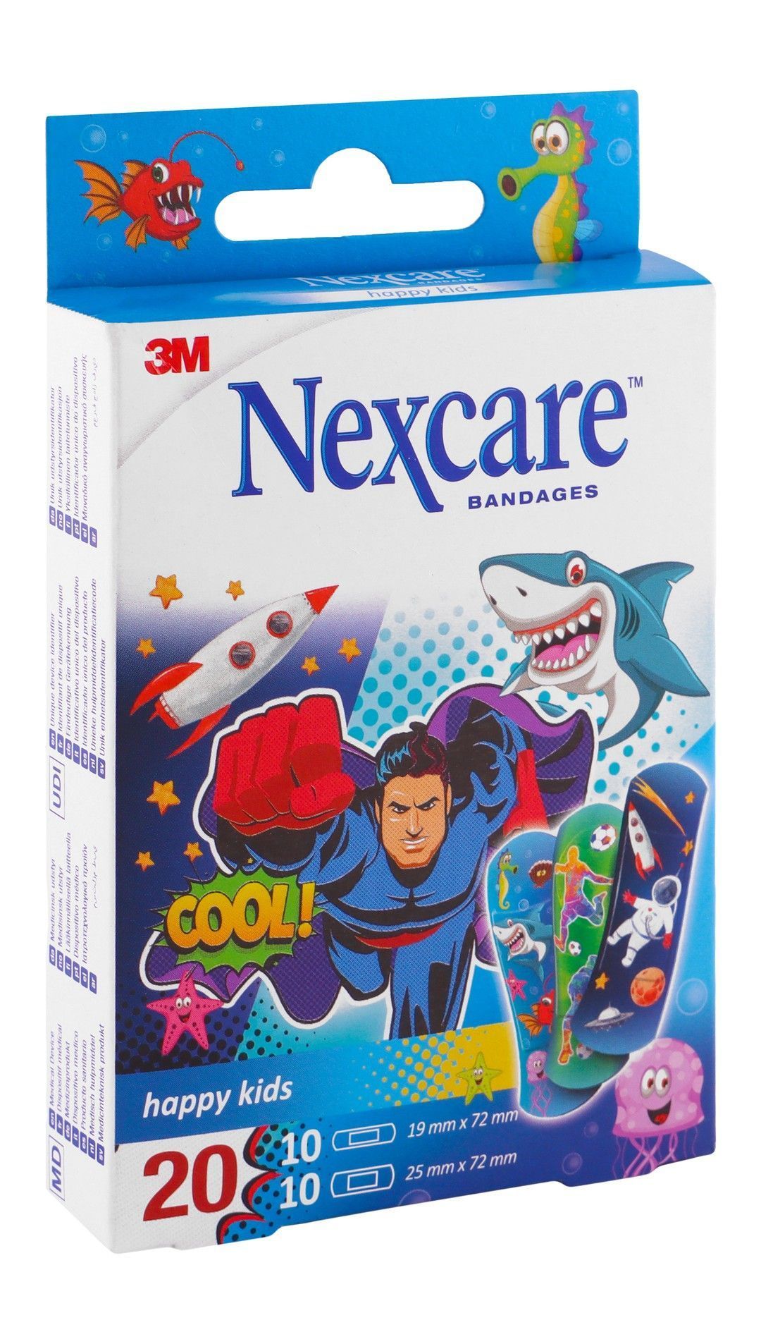 Nexcare Assorted Happy Kids Plasters, 20 Pieces - Makkah Pharmacy