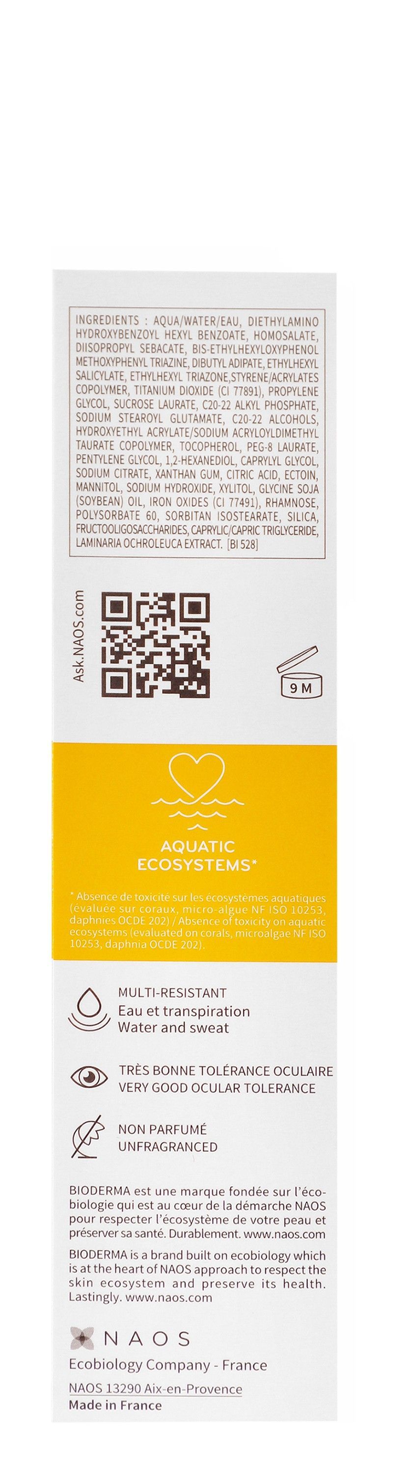 Bioderma Photoderm Water-Resistant Tinted Sunscreen Moisturizing Facial Sunscreen for Sensitive Skin SPF100 Very Light, 40ml - Makkah Pharmacy