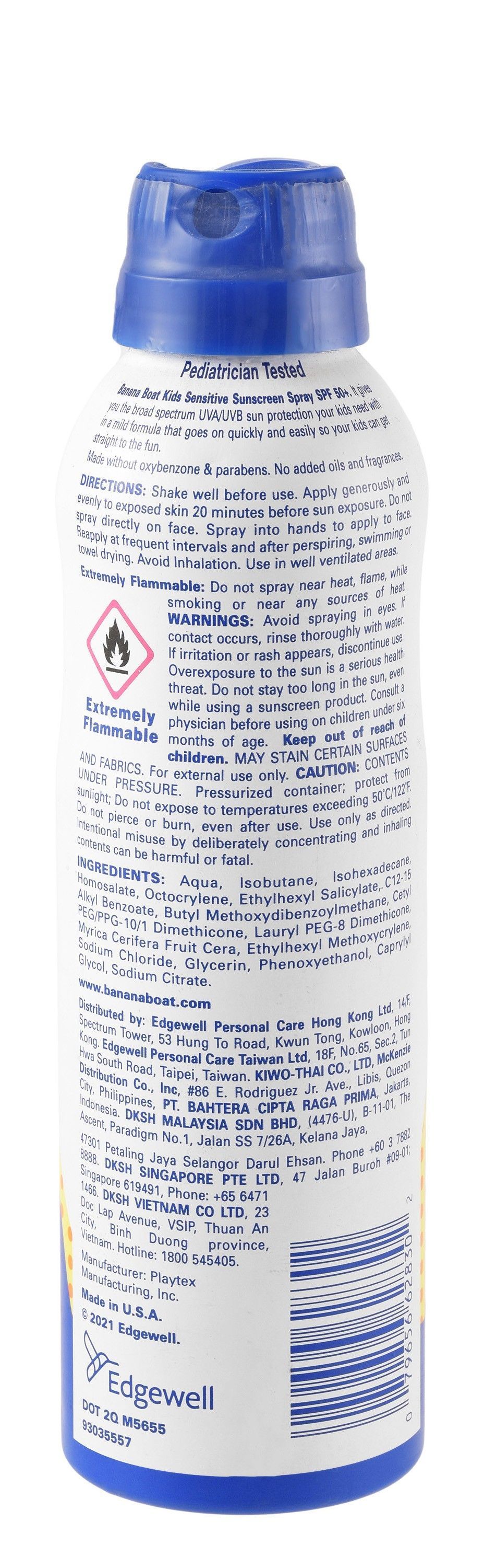 Banana Boat Simply Protect Kids Sunscreen Spray SPF50+, 170g - Makkah Pharmacy