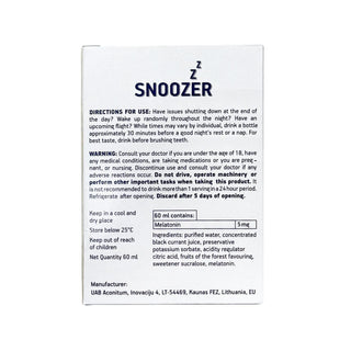 Snoozer Melatonin Liquid 60ml (1 Piece)