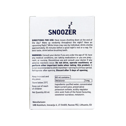Snoozer Melatonin Liquid 60ml (1 Piece)