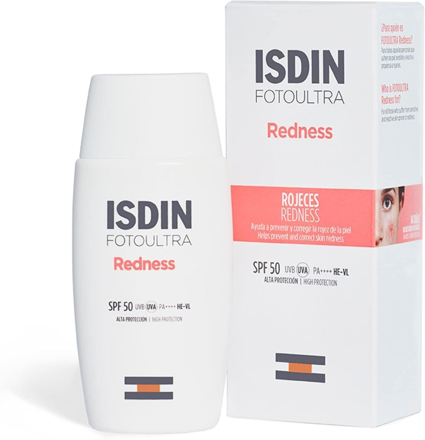 Isdin Fotoultra Hypoallergenic Water-Resistant Anti-Redness Facial Sunscreen SPF50 PA+++, 50ml - Makkah Pharmacy