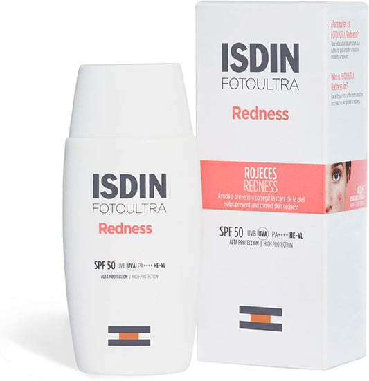 Isdin Fotoultra Hypoallergenic Water-Resistant Anti-Redness Facial Sunscreen SPF50 PA+++, 50ml - Makkah Pharmacy