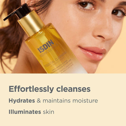 Isdin Isdinceutics Oil Based Hydrating & Brightening Facial Cleanser with Olive Oil & Clary Sage, 200ml - Makkah Pharmacy