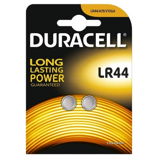 Duracell Batteries Lr44, 2 Pieces