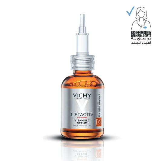 Vichy Liftactiv Vitamin C 15% Serum for Anti Aging & Brightening, 20ml - Makkah Pharmacy