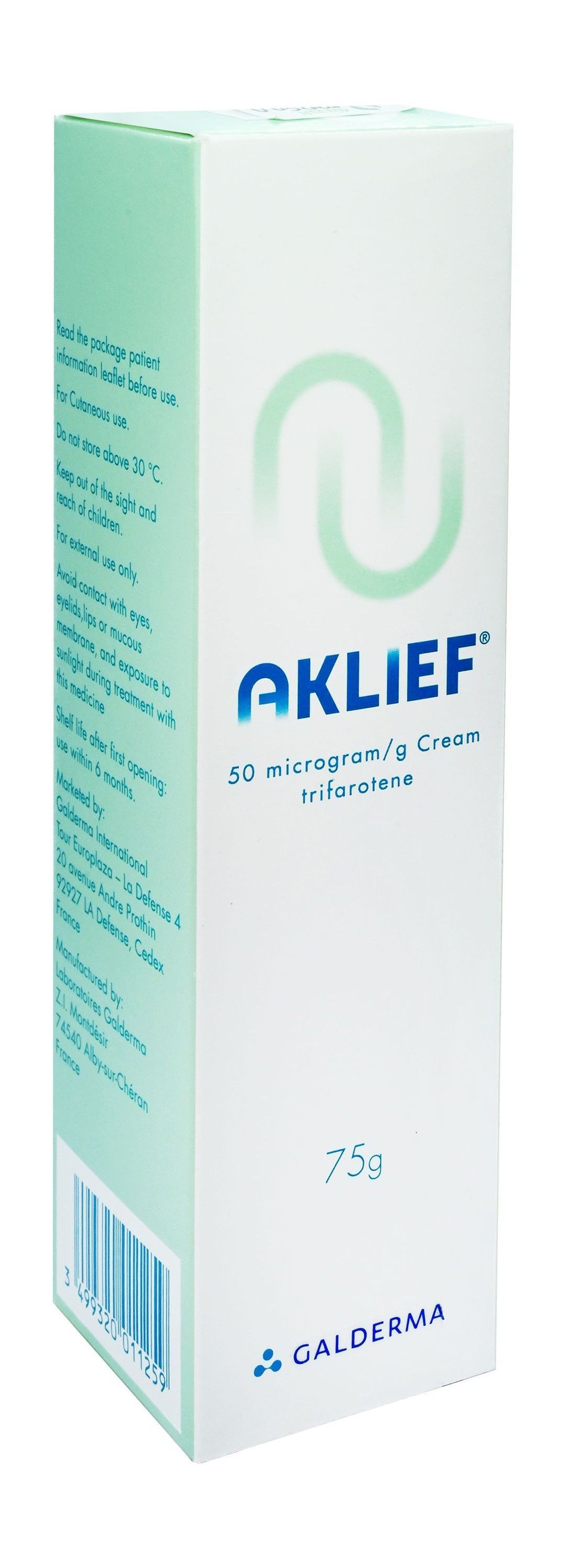 Aklief 50mcg/g Trifarotene Cream, 75g - Makkah Pharmacy