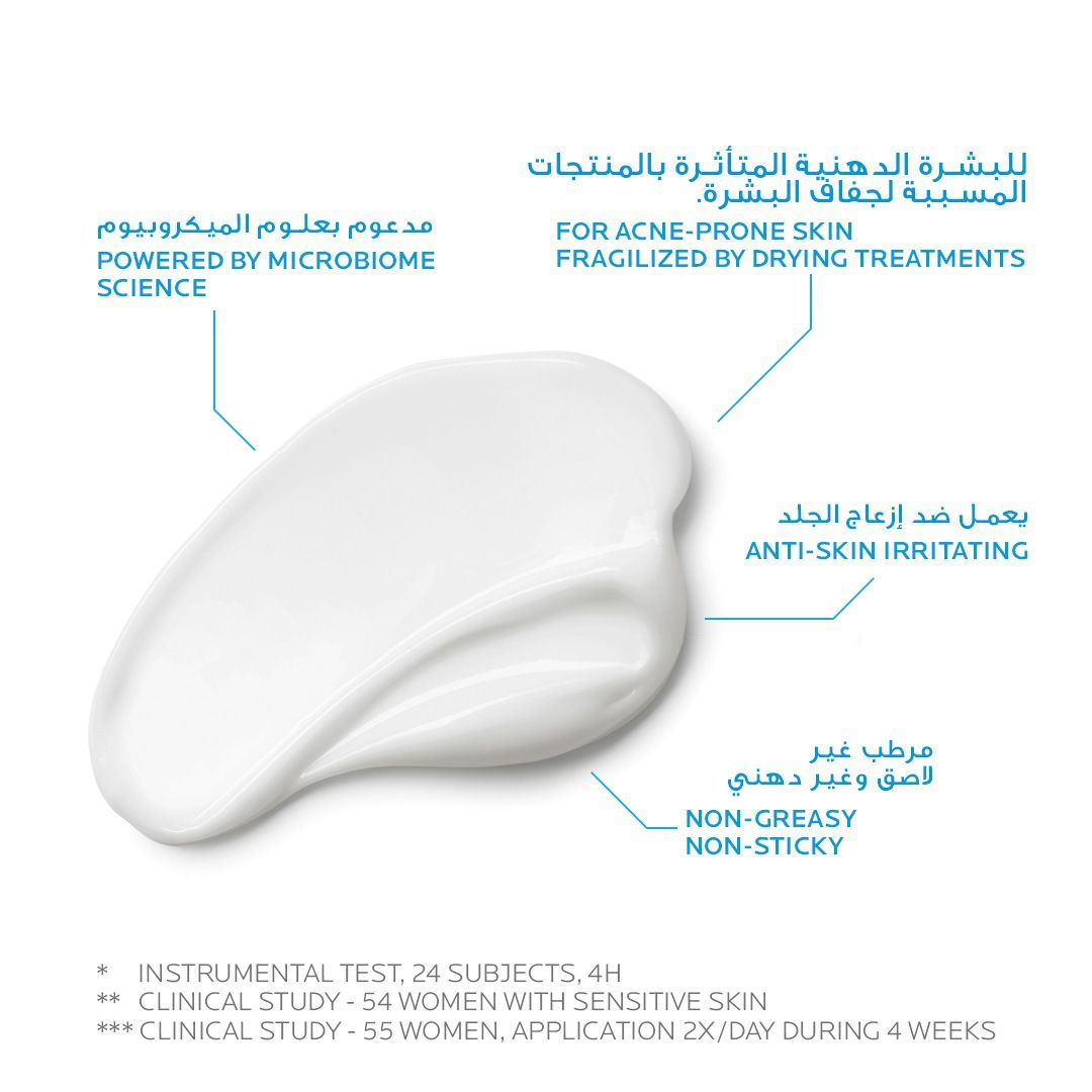 La Roche-Posay Effaclar H Iso-Biome Soothing, Hydrating & Anti-Imperfections Cream for Sensitive & Blemish-Prone Skin, 40ml - Makkah Pharmacy
