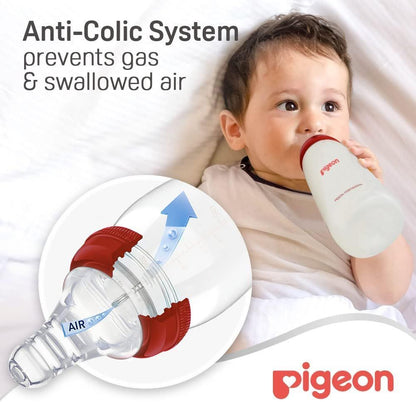 Pigeon Peristaltic Nursing Bottle Plastic with Handle, 240ml