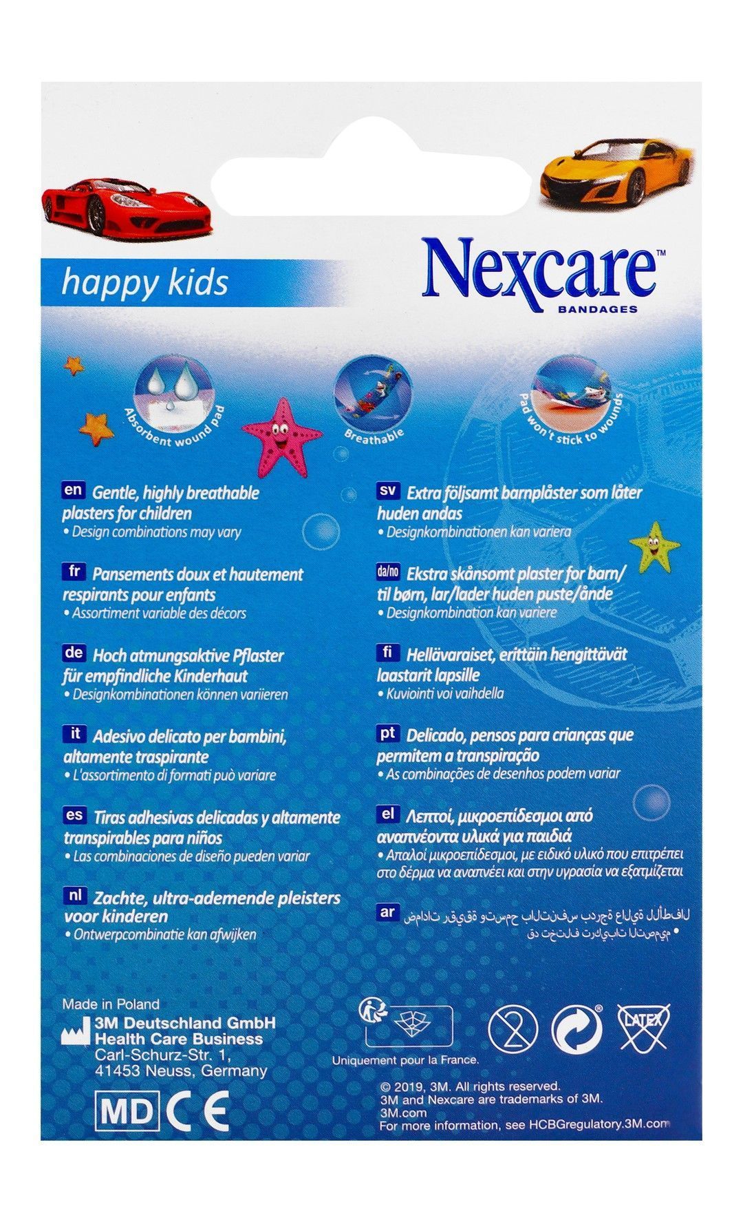 Nexcare Assorted Happy Kids Plasters, 20 Pieces - Makkah Pharmacy