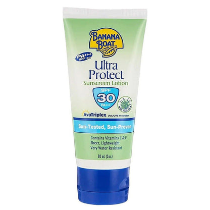Banana Boat Ultra Protect Sunscreen Lotion SPF30, 90ml - Makkah Pharmacy