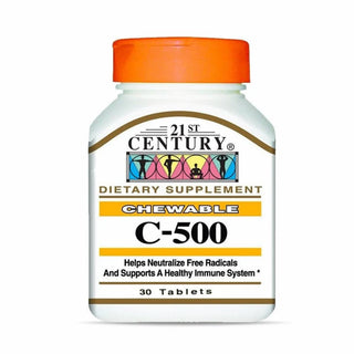 21st Century Vitamin C Orange Chewable 500mg 30 tablets