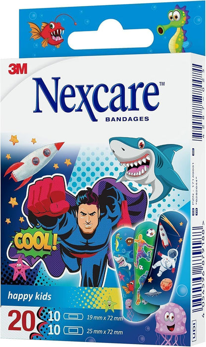 Nexcare Assorted Happy Kids Plasters, 20 Pieces - Makkah Pharmacy